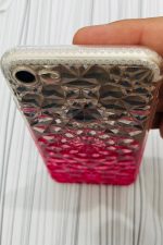 Iphone 7 / 8 /se2020 Süslü Şeffaf Transparan 6d Prizma Görünümlü Yapay Taşlı Silikon Kılıf - Görsel 2