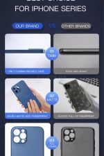 Iphone 12promax 6.68inç Ultra Ince Kılıf Arka Koruma 0.03mm Karbon Şeffaf Mat Parmak Izi Göstermez - Görsel 3