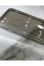 Iphone 7 8 Se Uyumlu Yapay Swarovski Taşlı Telefon Silikon Şeffaf Desenli Kamera Korumalı Kılıf - Görsel 2