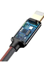 Kot Örgülü Hızlı Şarj Kablosu Iphone 8 Se X 8 11 12 100cm Tüm Modellerine Uyumlu 2.4a 480mps - Görsel 3