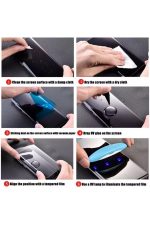 Iphone Xs Max Uv Işınlı Ultraviyole Işık Kavisli Tam Kaplar Temperli Kırılmaz Cam-ekran Koruyucu - Görsel 4
