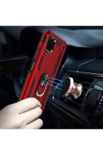 Samsung Galaxy A21s Kılıf Ultra Korumalı Yüzüklü Manyetik Vega Kapak - Görsel 4