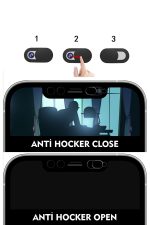 Iphone 13-13pro-14 Hayalet Ghost Spy Defender Cam Slider Ultra Kavisli 12d Temperli Ekran Koruyucu - Görsel 3