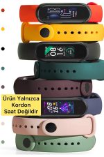 Xiaomi Mi Band 5 / 6 / 7 Uyumlu Akıllı Saat Kordon Kayış Bileklik Nano Renkler Solma Yapmaz - Görsel 3