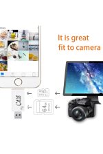 Iphone 13 12 11 /ipad Pro /macbook Pro Usb Card Reader Otg Drive Sd Tf Kart Okuyucu Ve Yükleme - Görsel 3