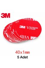 3m Vhb 5 Adet Yuvarlak Çift Taraflı Araç Içi Telefon Tutacağı Yapıştırma Bant Köpük Yapıştırıcı - Görsel 3