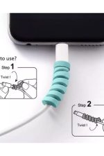 Sipiral Kablo Koruyucu Silikon Set 4'lü Paketli Cable Protector - Görsel 3