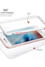 Iphone 7plus 8plus Ön Arka Şeffaf Silikonlu Kılıf 360 Derece Tpu 3d Body Dizayn 2x Koruma - Görsel 4