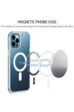 Iphone 11pro Max Kılıf Magsafe Şarj Uyumlu Şeffaf Kılıf Wireless Kapak Magsafe Özellikli Korumalı - Görsel 4