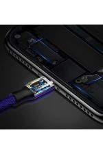 Cafule Hızlı Şarj Kablosu Iphone X 8 11 12 Ekstra 5mt Metre Tüm Modellerine Uyumlu 60w 480mps - Görsel 4