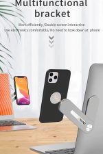 Teknoair Metal Ayarlı Laptop Ve Monitör Yanı Manyetik Telefon Tutucu Stand - Görsel 4