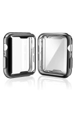 Apple Watch 1 2 3 4 5 6 Se Serisi ( 42mm ) 360 Tam Koruma Silikon Kılıf Premium Renk:gold Rose - Görsel 4
