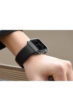Apple Watch 1 2 3 4 5 6 Se Serisi ( 38mm ) 360 Tam Koruma Şeffaf Silikon Kılıf Premium Model - Görsel 3