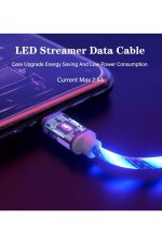 Type C Full Işıklı Hareketli Hızlı Şarj Kablo 60w 3.0a Samsung Huawei Xiaomi Renk:yeşil - Görsel 4