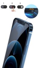Iphone 13pro Spy Defender Cam Slider Ultra Kavisli 12d Temperli 9h Kırılmaz Cam-ekran Koruyucu - Görsel 4