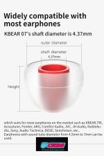 Huawei Freebuds 4i Kulaklık Tıpası Pedleri 6 Adet Silikon Kulak Içi Uçları L/m/s Evrensel Uyumlu - Görsel 4