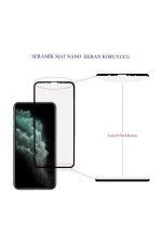Iphone 11 Uyumlu Mat Seramik Ekran Koruyucu Parmak Izini Önler - Görsel 4