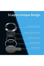 Iphone 13 Pro Max Uyumlu Profesyonel Kamera Koruyucu Graphite - Görsel 4