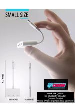 Iphone 14 13pro 12 11 X 8 7plus Ipad Aux 3in1 Kulaklık Şarj Çevirici Dönüştürücü Çoğaltıcı Kablo - Görsel 4