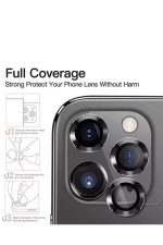 Iphone 12promax(6.7inç)Uyumlu Kamera Lens Koruyucu Çelik Halka Hd 9d Kırılmaz Cam - Görsel 3