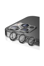 Iphone 13 Pro Max Uyumlu Kamera Lens Koruyucu Çelik Halka Hd 9d Kırılmaz Cam - Görsel 3