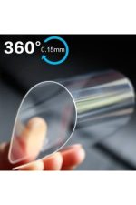 Iphone 13 Uyumlu Kamera Lens Korumalı Şeffaf Kılıf Ve Nano Flexible 9h Kırılmaz Cam Tam Kaplayan - Görsel 4