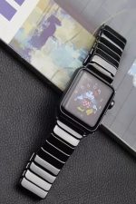 Apple Watch Seramik Kaplamalı Kordon 2 3 4 5 6 Se 42mm 44mm Uyumlu Kayış Bileklik Pro Dizayn Siyah - Görsel 5