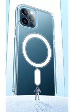 Iphone 11pro Max Kılıf Magsafe Şarj Uyumlu Şeffaf Kılıf Wireless Kapak Magsafe Özellikli Korumalı - Görsel 5