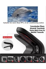 Araç Içi Telefon Tutucu Neodyum Mıknatıslı Siyah Renk 3 Adet Metal Plakalı Klima Menfez Uyumlu 3in1 - Görsel 4