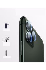 Iphone 12promax Arka Kamera Lens Koruma Cam 3 Yuvarlak Lazer Kesim Cam Yekpare 3 Parça Koruma - Görsel 4