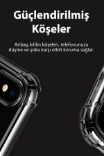 Apple Iphone 7 Plus Uyumlu Kılıf Köşe Korumalı Antishock Airbag Şeffaf Kapak - Görsel 4