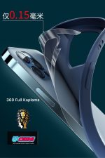Iphone 12 360 Full Body Tam Yüzey Arka Çerçeve Kaplama Koruyucu Unbreakable - Görsel 5