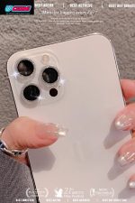 Iphone 12 Promax Uyumlu (6.68inç)Taşlı Kamera Lens Koruyucu 8d Hd Crystal Cam - Görsel 5
