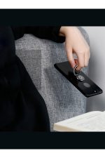 Telefon Araç Içi Tutucu Metal Alaşımlı 360 Stant / I-ring Telefon Yüzüğü / Holder Tutucu - Görsel 5