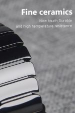 Apple Watch Seramik Kaplamalı Kordon 2 3 4 5 6 Se 42mm 44mm Uyumlu Kayış Bileklik Pro Dizayn Siyah - Görsel 6