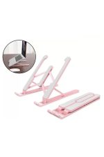 P1 Notebook Matebook Macbook Air Pro Tablet Laptop Standı Tutucu Stand Ayarlanabilir Ergonomik Pembe - Görsel 5