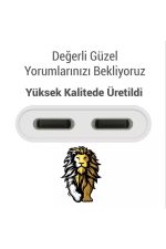Iphone 13 12 11 X 8 7plus Ipad Lightning Uyumlu Kulaklık Şarj Çevirici Dönüştürücü Çoğaltıcı Kablo - Görsel 5
