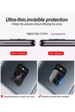 Note 9s Uyumlu Arka Kamera Lens Koruma Nano Temperli Camı Kamera Koruma Koruyucu 9h Cam - Görsel 5