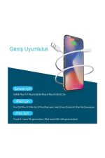 Iphone 5 6 7 8 S X Xs Xr Plus Şarj Aleti Data Kablosu Kutulu - Görsel 5