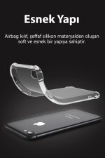 Apple Iphone 7 Plus Uyumlu Kılıf Köşe Korumalı Antishock Airbag Şeffaf Kapak - Görsel 5