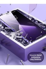 Iphone 14plus 5d Kavisli Çizilmez Cam Tam Kaplayan Kırılmaz Ekran Koruyucu - Görsel 6