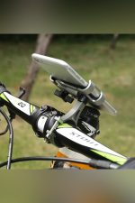 Motorsiklet Bisikletler Için Telefon Tutucu Metal Alaşımlı Darbe Koruyuculu Ayarlanabilir Kırmızı - Görsel 6