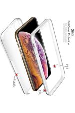 Iphone 13pro 6,1 Inç Uyumlu Ön Arka Şeffaf Silikonlu Kılıf 360 Derece Tpu 3d Body Dizayn 2x Koruma - Görsel 6