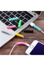 Sipiral Kablo Koruyucu Silikon Set 4'lü Paketli Cable Protector - Görsel 6