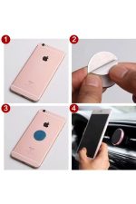 Telefon Araç Içi Tutucu 10 Adet Metal Halka Plaka Stand Çelik Saç Çelik Disc - Görsel 6