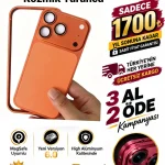 İPhone Alüminyum Dönüşümlü Kılıf Seti- Kozmik Turuncu Renk (Whatsapp Üzerinden İstediğiniz Renk Modeli Yazmanız Yeterlidir) Aslan Pro Kalitesinde- Ücretsiz Kargo