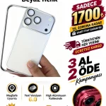 İPhone Alüminyum Dönüşümlü Kılıf Seti- Beyaz Renk (Whatsapp Üzerinden İstediğiniz Renk Modeli Yazmanız Yeterlidir) Aslan Pro Kalitesinde- Ücretsiz Kargo