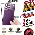 İPhone Alüminyum Dönüşümlü Kılıf Seti-Lila Renk (Whatsapp Üzerinden İstediğiniz Renk Modeli Yazmanız Yeterlidir) Aslan Pro Kalitesinde- Ücretsiz Kargo