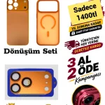 İPhone Full Dönüşüm Kiti Kozmik Lacivert Kaplamalı Kılıf (Whatsapp Üzerinden İstediğiniz Renk Modeli Yazmanız Yeterlidir) Aslan Pro Kalitesinde- Ücretsiz Kargo