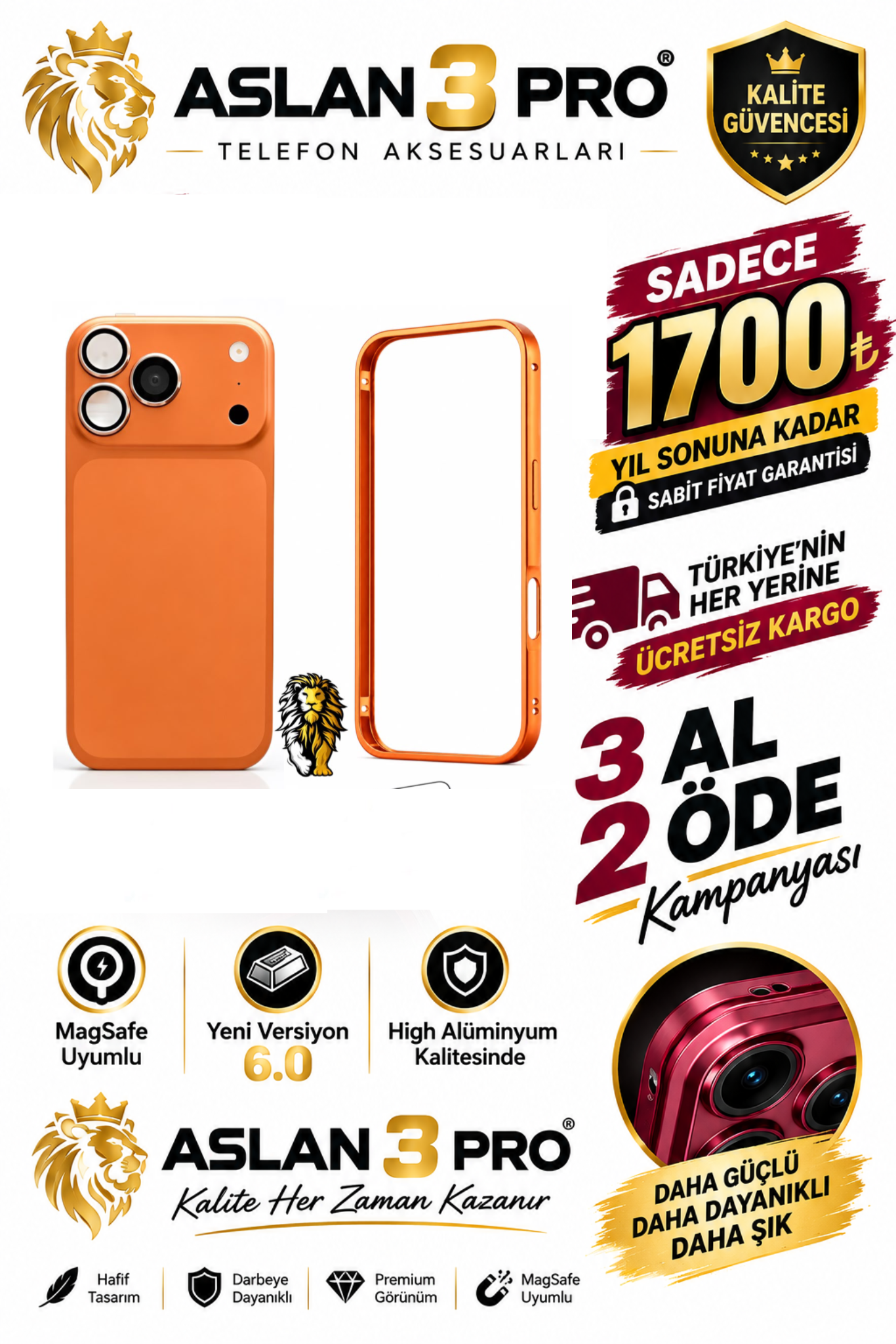 2026_09_15_15_55_IMG_9635 İPhone Full Metal Dönüşüm Kiti Kozmik Turuncu (Whatsapp Üzerinden İstediğiniz Renk Modeli Yazmanız Yeterlidir) Aslan Pro Kalitesinde- Ücretsiz Kargo - Görsel 1